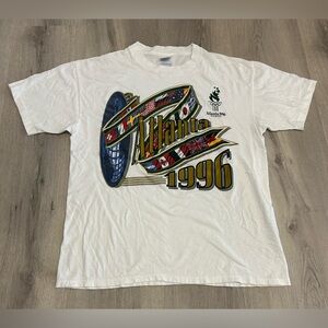 Vintage 1996 Olympics Atlanta Country Flags Shirt, Men’s Large
